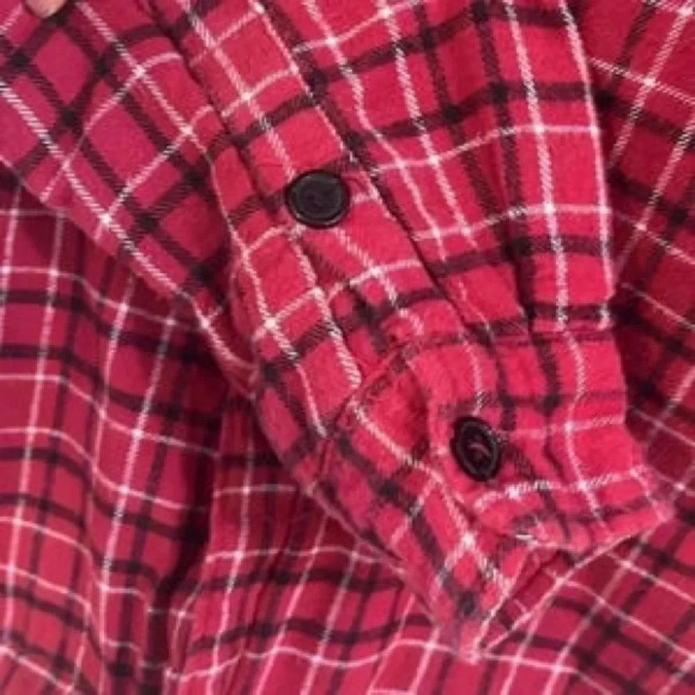 Men's Red Plaid Button-Up Jacket - Picture 4 of 6